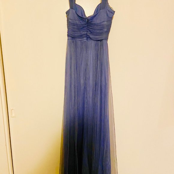 After Six Larkspur Blue Bridesmaid Dress - Picture 3 of 4